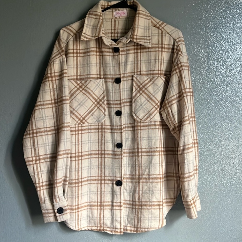 Cream Fall Flannel - image 1